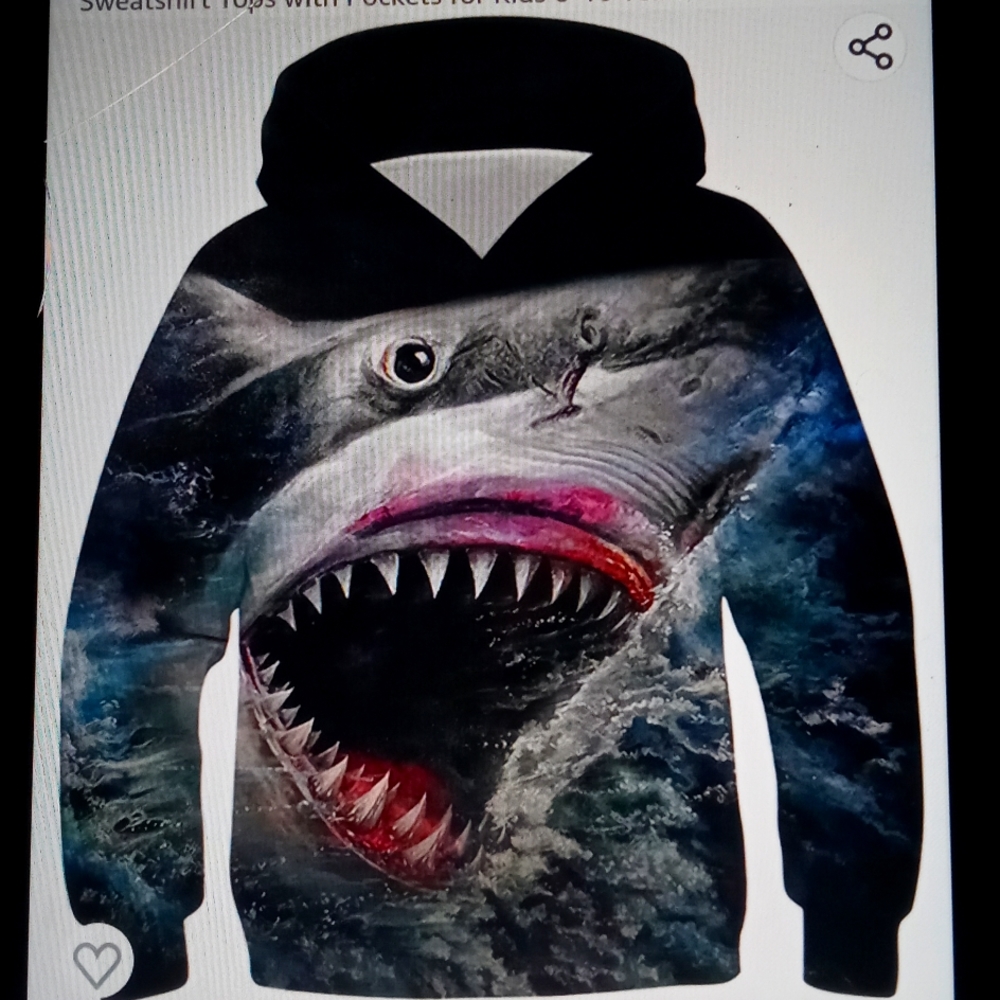 New! Shark hoodie for kids